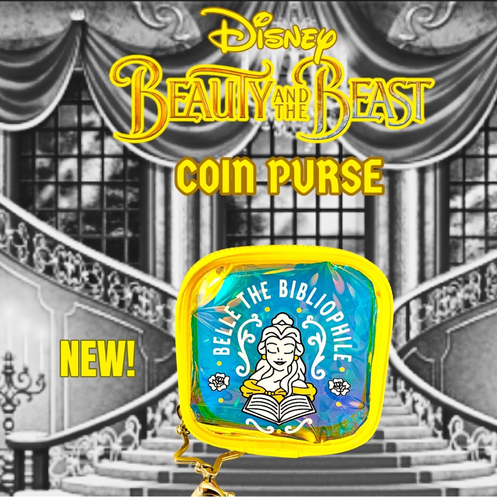 Disney Beauty and the Beast Belle Miniso Life Coin Purse 4”! NEW!